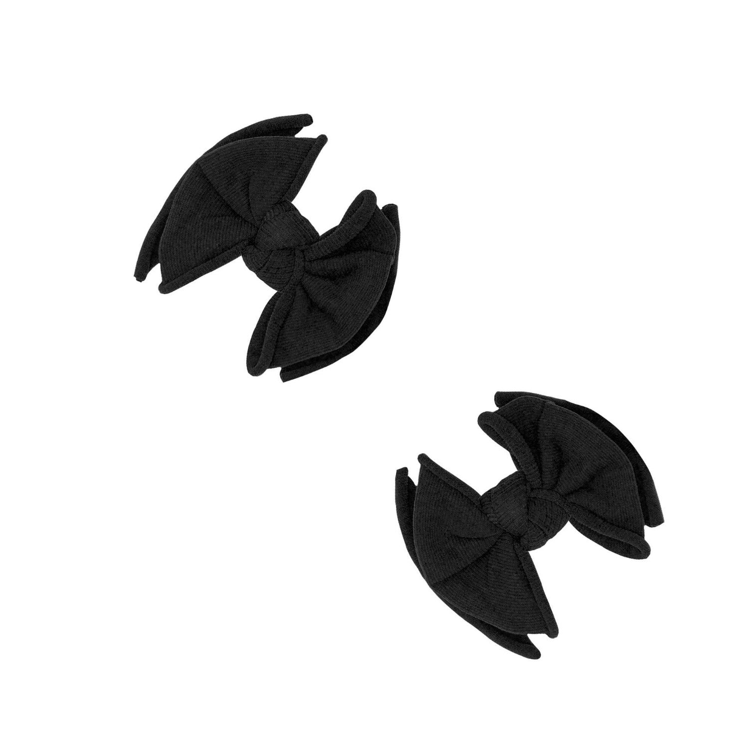 2 Pack Spandex/Nylon Baby Fab Clips One Size: black-Baby Bling Bows
