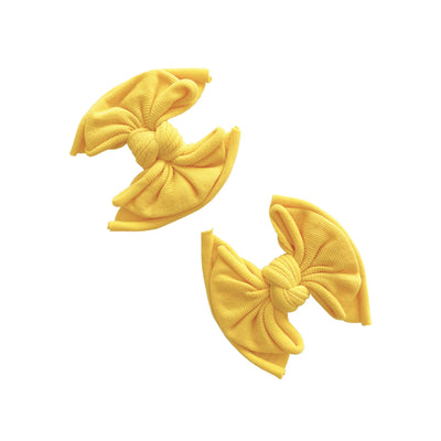 2PK BABY FAB CLIP: sunshine-Baby Bling Bows