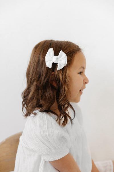 2PK BABY SHAB CLIPS: meringue dot