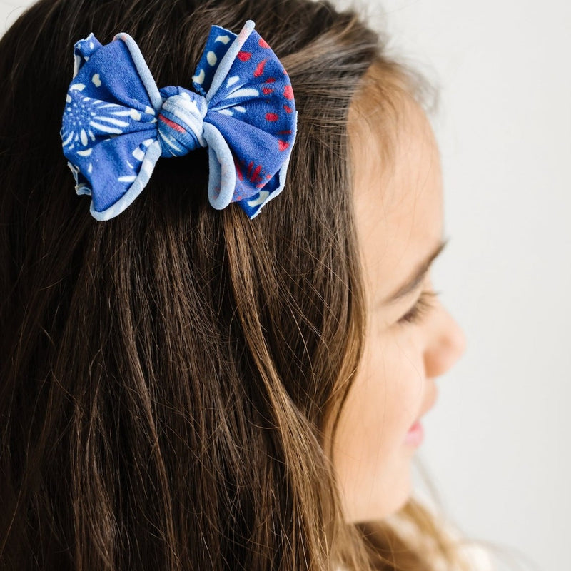 2PK PRINTED BABY FAB CLIPS: firework