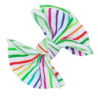2PK PRINTED BABY FAB CLIPS: lucky stripe