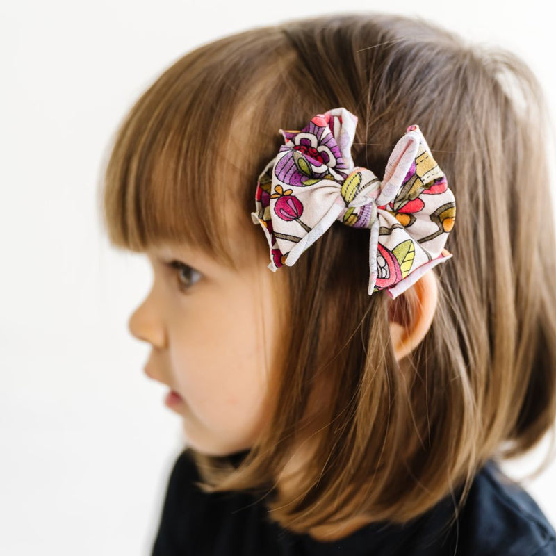 2PK PRINTED BABY FAB CLIPS: valentina