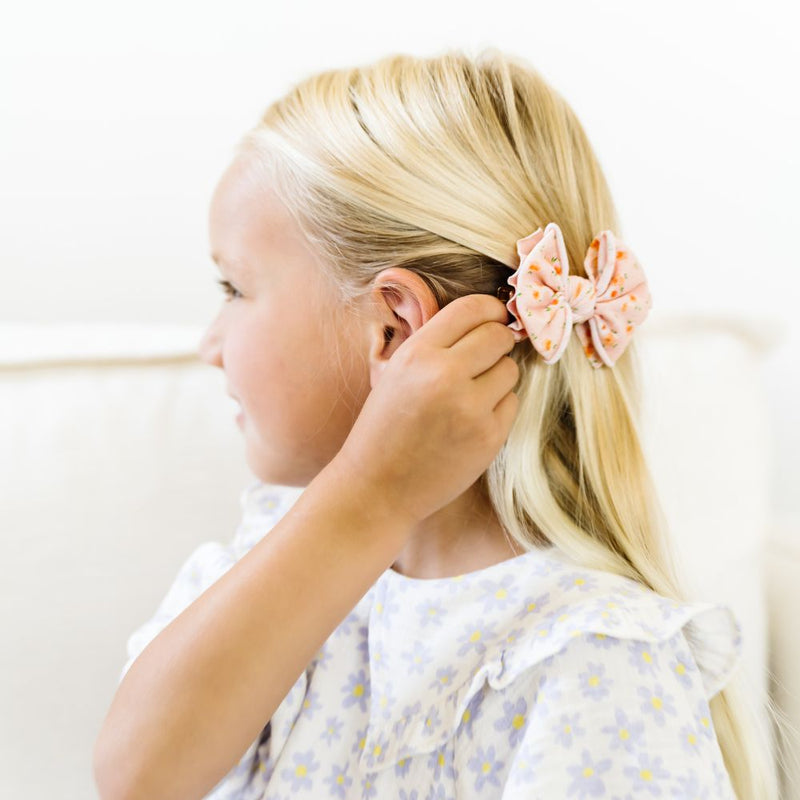 2PK PRINTED BABY FAB CLIPS: honey