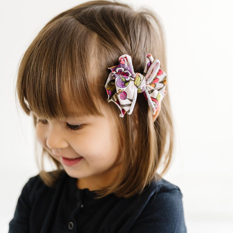 2PK PRINTED BABY FAB CLIPS: valentina