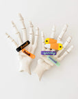 2 Pack Glow in the Dark Acrylic Clips One Size: eeeek!-Baby Bling Bows