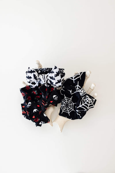 Soft Nylon Headband Printed Fab Style One Size: skull n rose-Baby Bling Bows