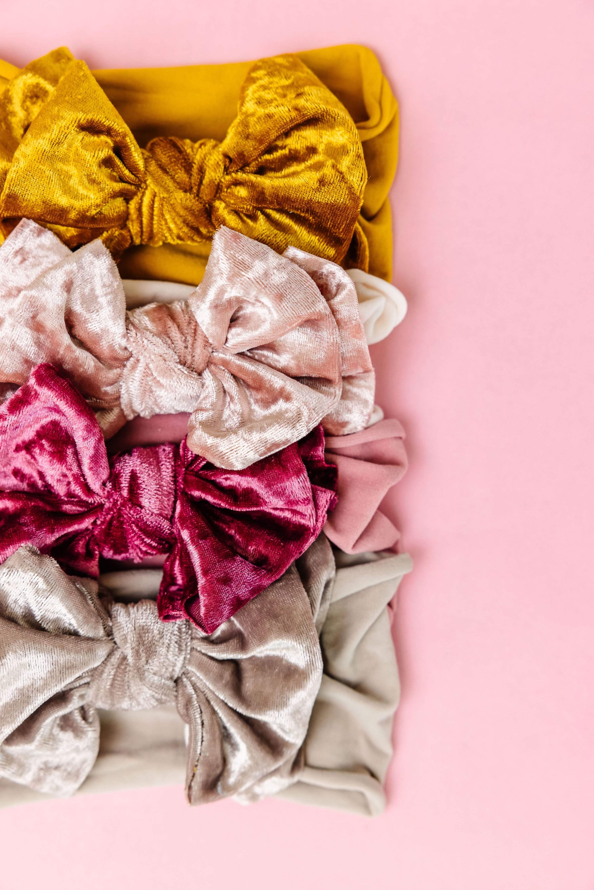 Soft Nylon Skinny Headband Velvet FAB-BOW-LOUS One Size: brown/crushed medallion-Baby Bling Bows