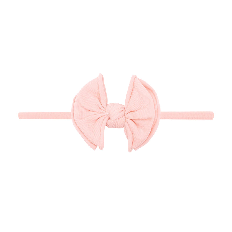 BABY FAB SKINNY rose quartz Baby Bling Bows
