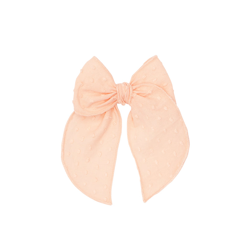 BELLE CLIP: clipped dot tropical peach