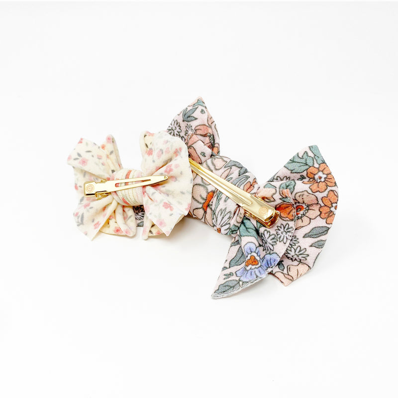 2PK PRINTED BABY FAB CLIPS: cleo / leopard