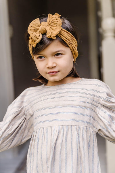 Soft Waffle Knit Nylon FAB-BOW-LOUS Headband One Size: charcoal-Baby Bling Bows