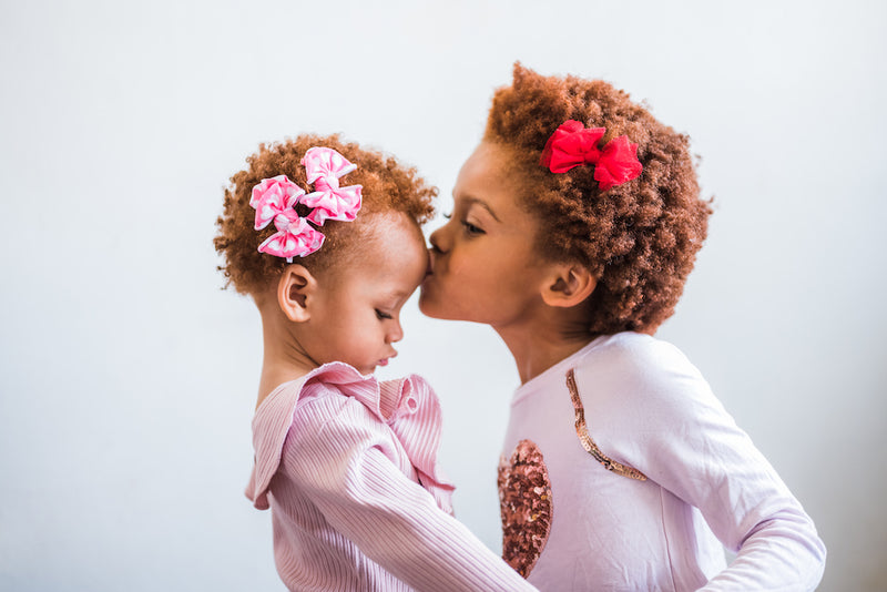 2PK TULLE BABY FAB CLIPS: rose quartz