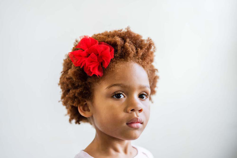 2PK TULLE BABY FAB CLIPS: rose quartz