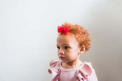 2PK TULLE BABY FAB CLIPS: rose quartz