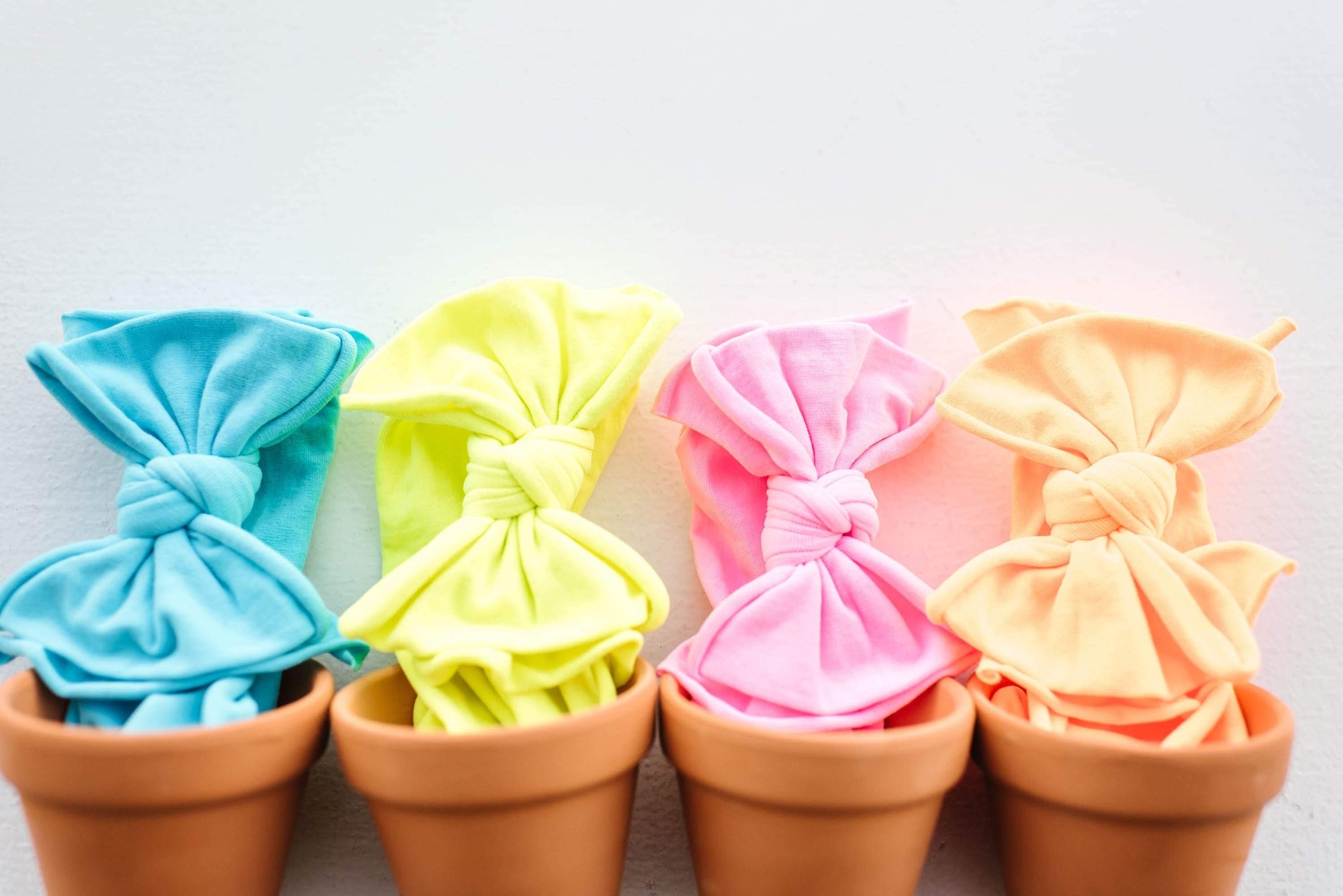 Soft Nylon/Spandex Headband Fab-BOW-Lous Style One Size: neon blue-Baby Bling Bows