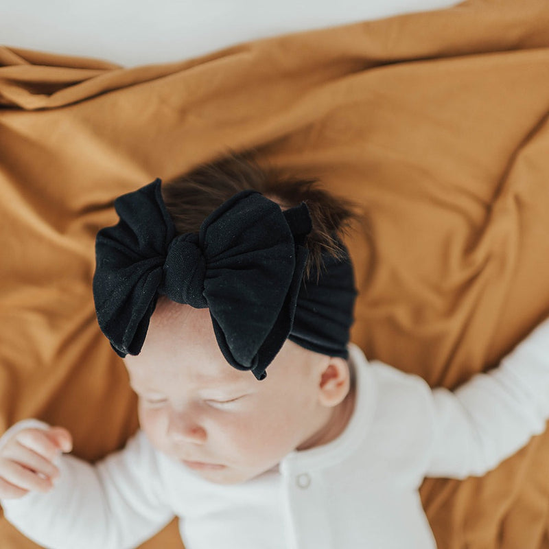 FAB BOW LOUS black Baby Bling Bows