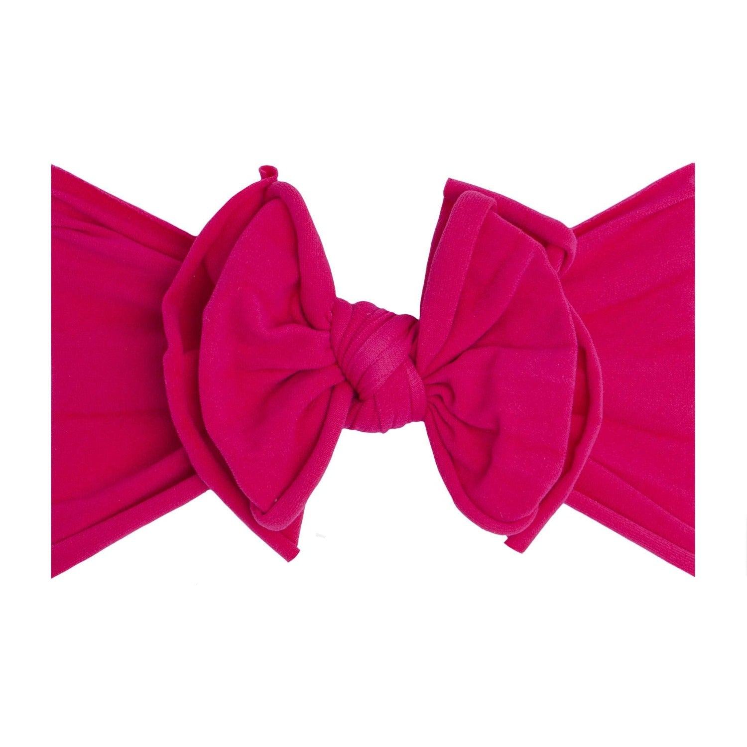 Soft Nylon/Spandex Headband FAB-BOW-LOUS One Size: fuchsia-Baby Bling Bows
