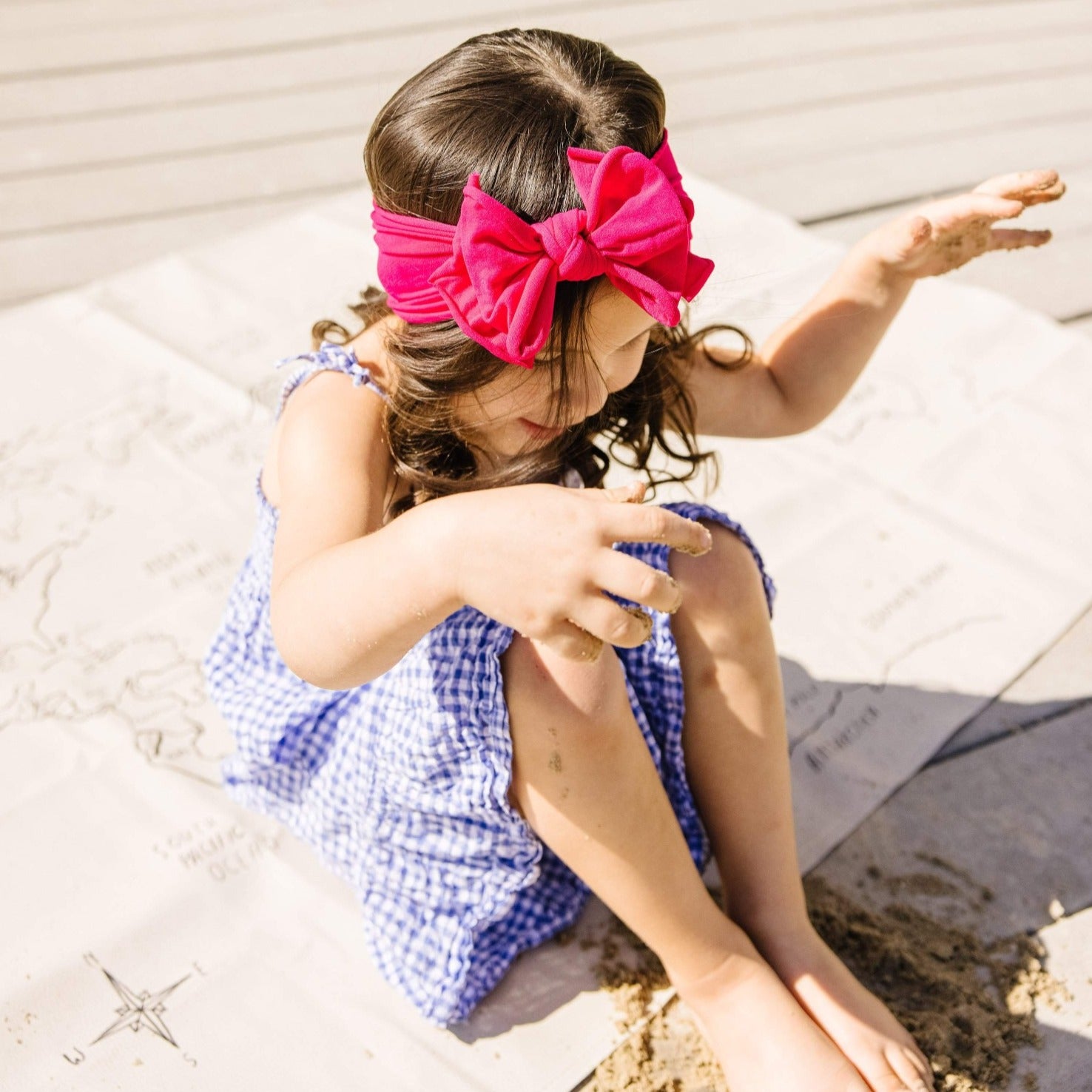 Soft Nylon/Spandex Headband FAB-BOW-LOUS One Size: fuchsia-Baby Bling Bows