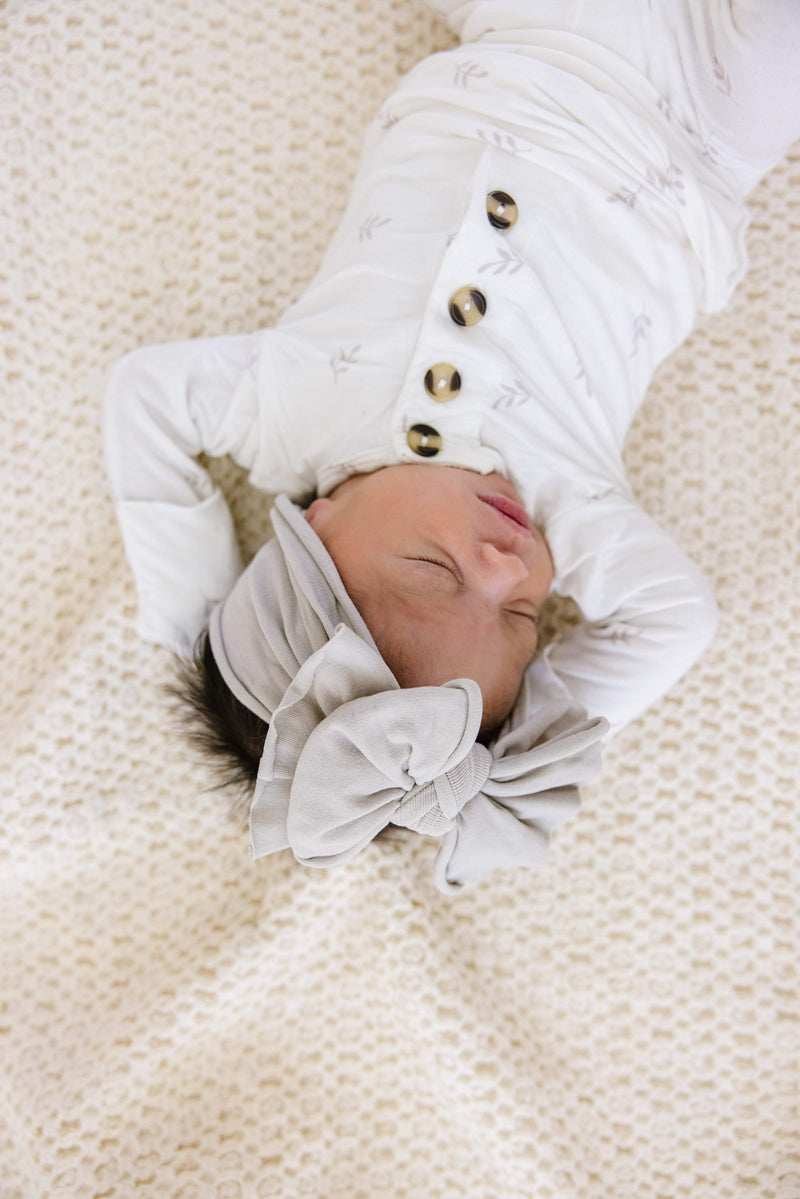 2 Pack Spandex/Nylon Fab Box Set One Size: blush+mushroom-Baby Bling Bows