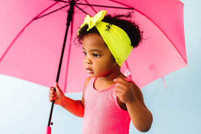Soft Nylon/Spandex Headband Fab-BOW-Lous Style One Size: neon safety yellow-Baby Bling Bows