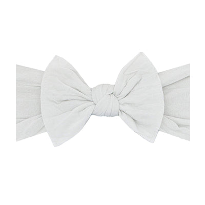 Soft Nylon Headband Classic Knot One Size: ash-Baby Bling Bows