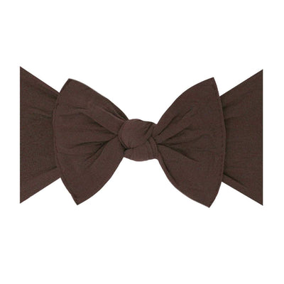 Soft Nylon Headband Classic Knot One Size: brown-Baby Bling Bows