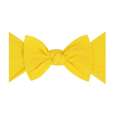 Soft Nylon Headband Classic Knot One Size: canary-Baby Bling Bows