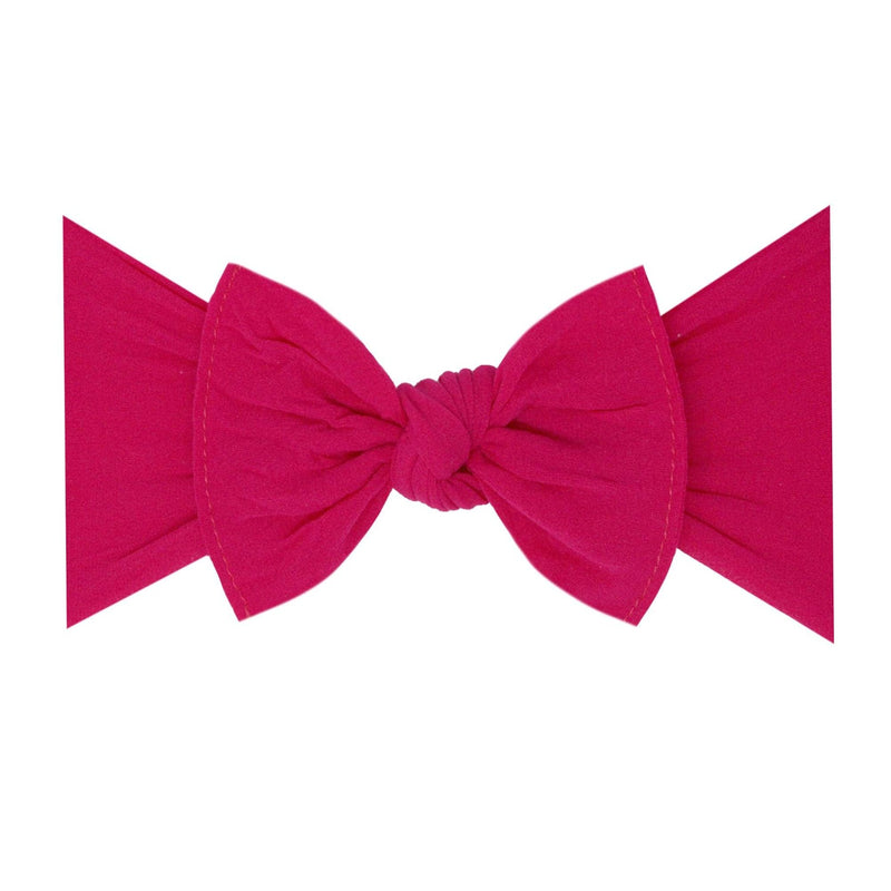 Soft Nylon Headband Classic Knot One Size: fuchsia-Baby Bling Bows