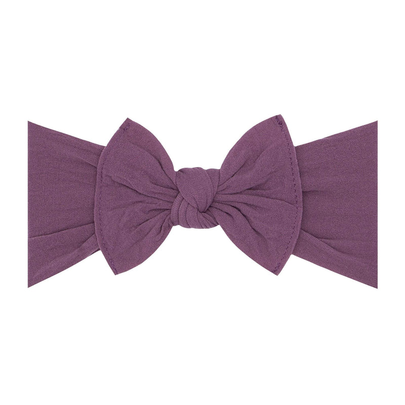 Soft Nylon Headband Classic Knot One Size: lilac-Baby Bling Bows