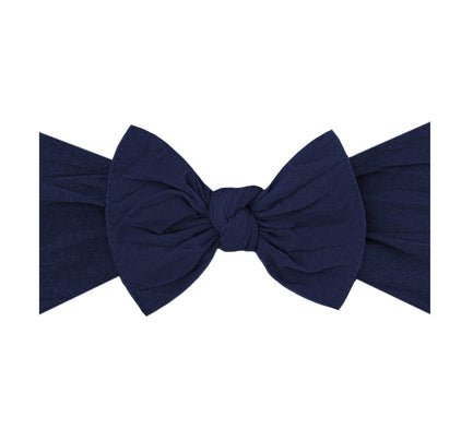 Soft Nylon Headband Classic Knot One Size: navy-Baby Bling Bows