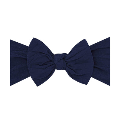 Soft Nylon Headband Classic Knot One Size: navy-Baby Bling Bows