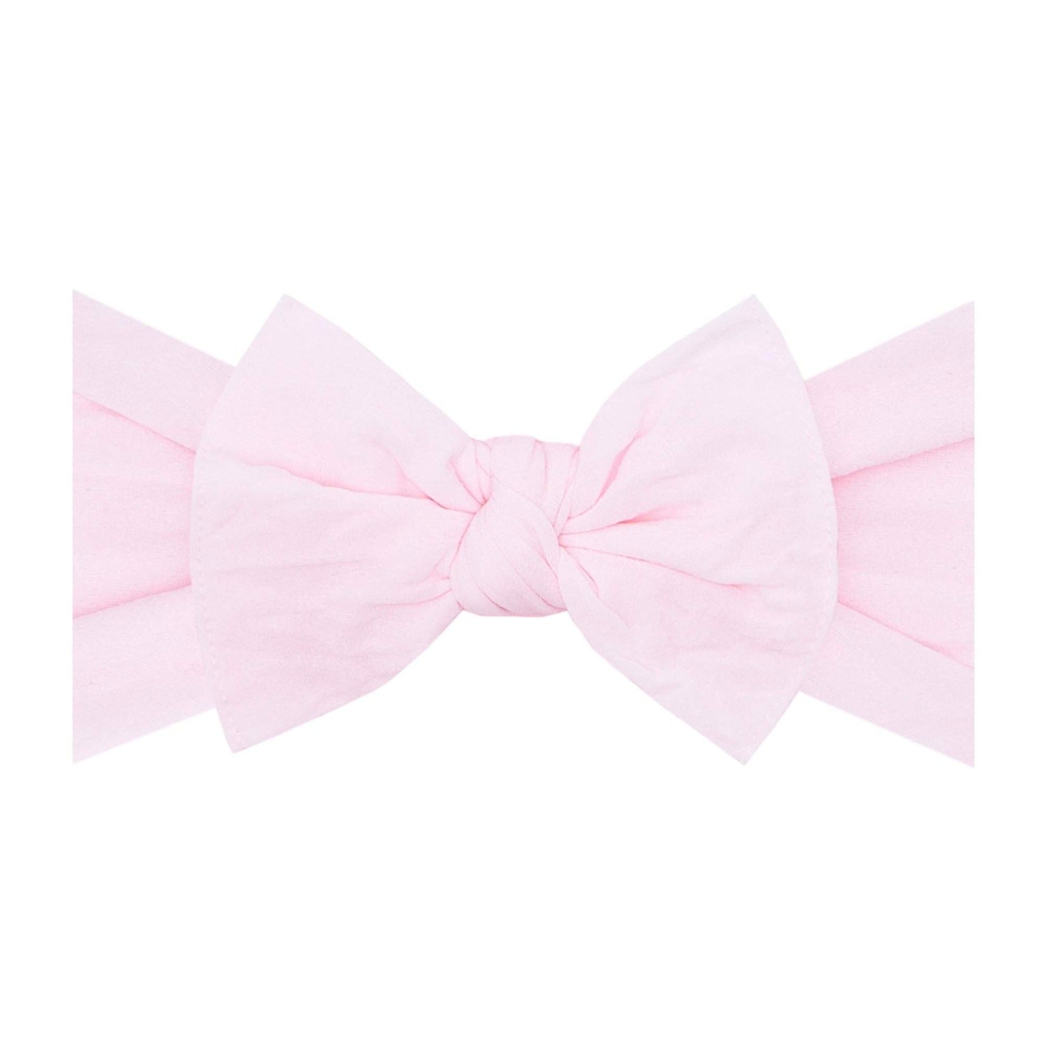 Soft Nylon Headband Knot Style One Size: pink-Baby Bling