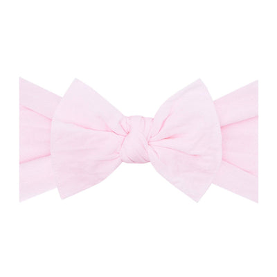 Soft Nylon Headband Knot Style One Size: pink-Baby Bling