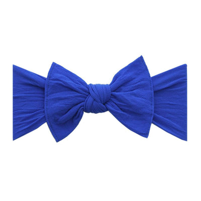 Soft Nylon Headband Classic Knot One Size: royal-Baby Bling Bows