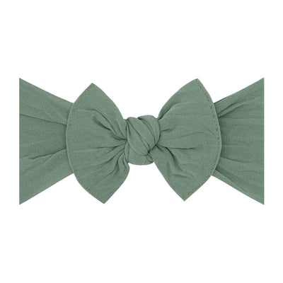Soft Nylon Headband Knot Style One Size: sage-Baby Bling Bows