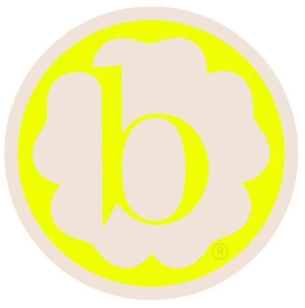 STICKER: logo safety yellow-Baby Bling Bows