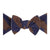 Soft Printed Nylon Headband KNOT One Size: navy/bronze-Baby Bling Bows