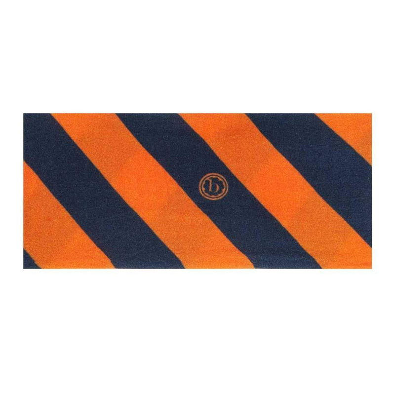 Soft Printed Nylon Headband KNOT One Size: navy/orange-Baby Bling Bows