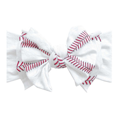 Soft Nylon Headband Printed FAB-BOW-LOUS One Size: ball game-Baby Bling Bows