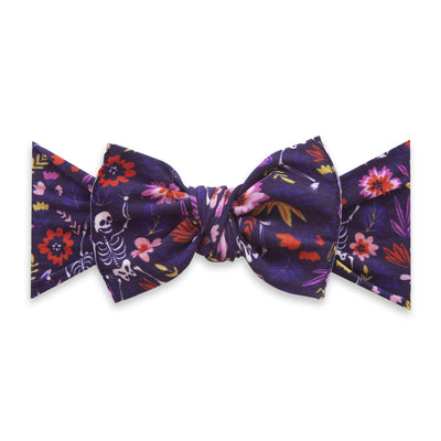 Soft Printed Nylon Headband KNOT One Size: dancing skeleton-Baby Bling Bows