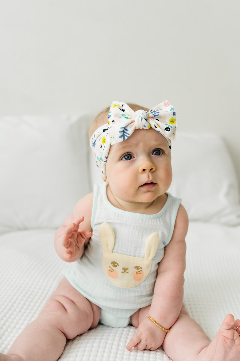 PRINTED KNOT: hunny bunny