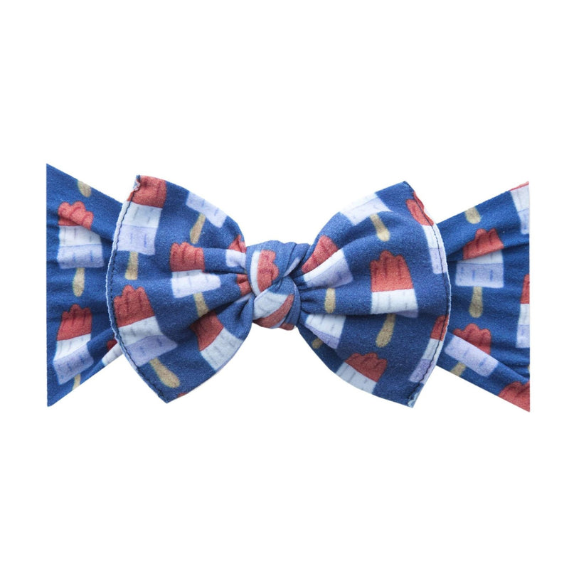 Soft Printed Nylon Headband KNOT One Size: patriotic popsicle-Baby Bling Bows