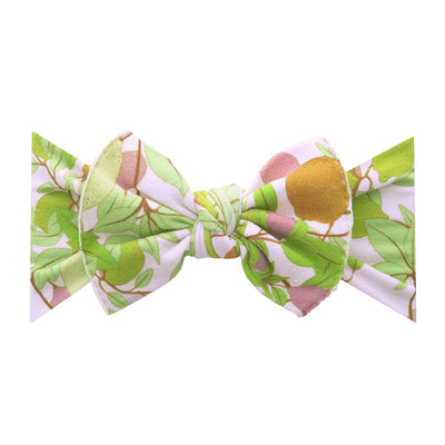 PRINTED KNOT: pink lemonade 2-Baby Bling Bows