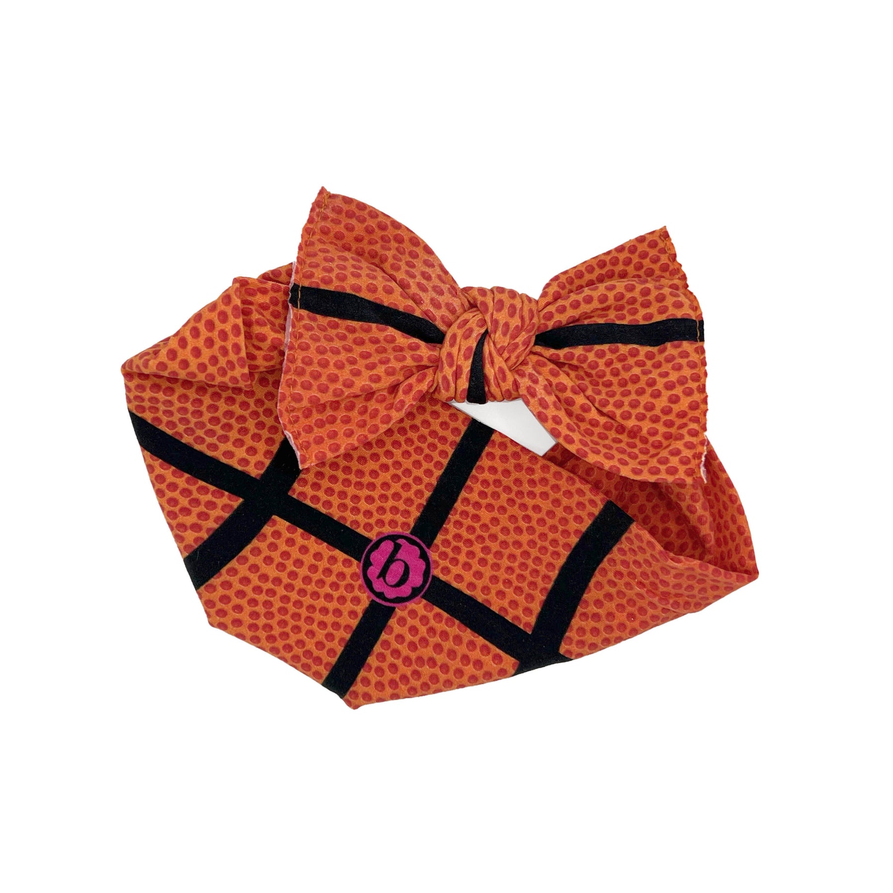 Baby Bling Bows Printed Knot: Slam Dunk (Basketball)