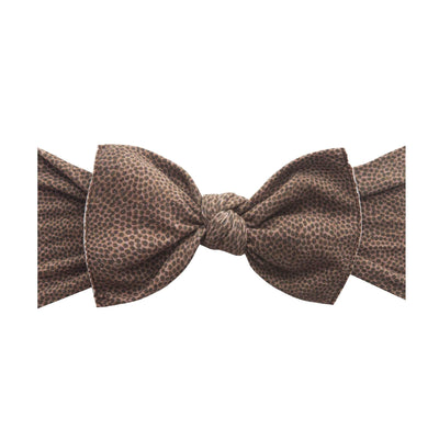 PRINTED KNOT: touchdown-Baby Bling Bows
