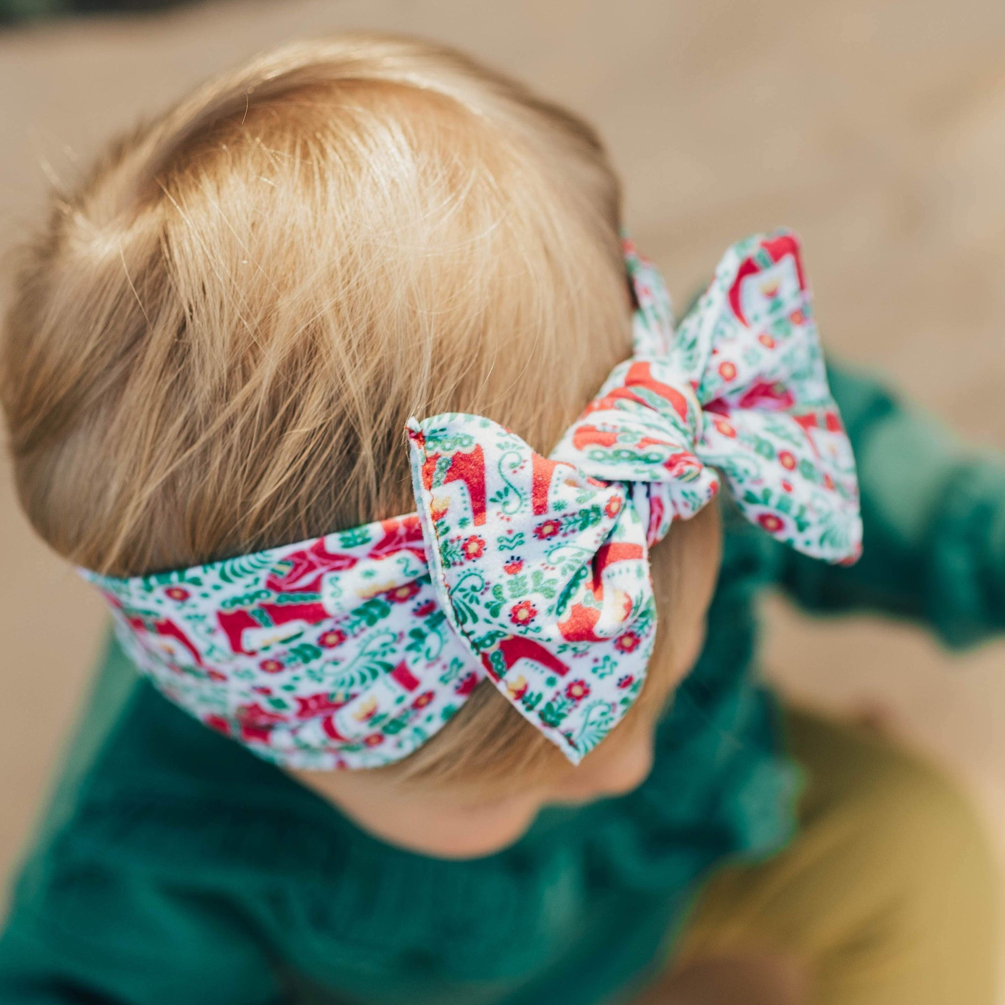 Soft Printed Nylon Headband KNOT One Size: holi-dala-day-Baby Bling Bows
