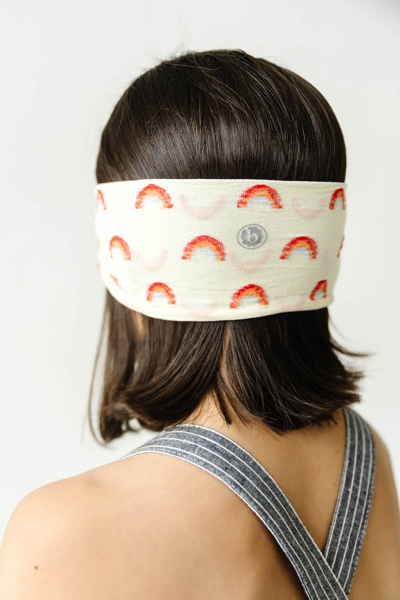 PATTERNED SHABBY KNOT: daffodil pastel rainbow