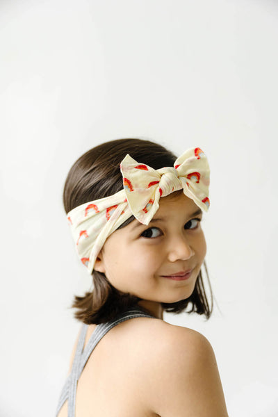 PATTERNED SHABBY KNOT: daffodil pastel rainbow