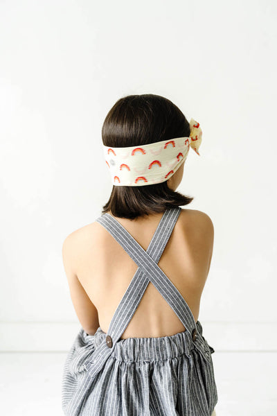 PATTERNED SHABBY KNOT: daffodil pastel rainbow