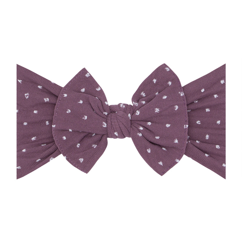 PATTERNED SHABBY KNOT: lilac dot